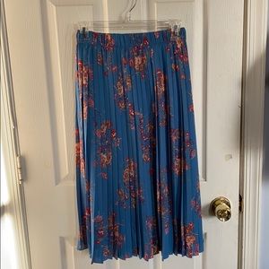 ZARA flora midi skirt